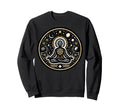 Meditative Figure Within Cosmic Sweatshirt - Novelty Apparel Unisex - T-Shirt, Sweatshirt, Hoodie