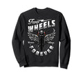 Motorcycle Two Wheels Forever Biker Sweatshirt - Minimalist Print Men Women - T-Shirt, Sweatshirt, Hoodie
