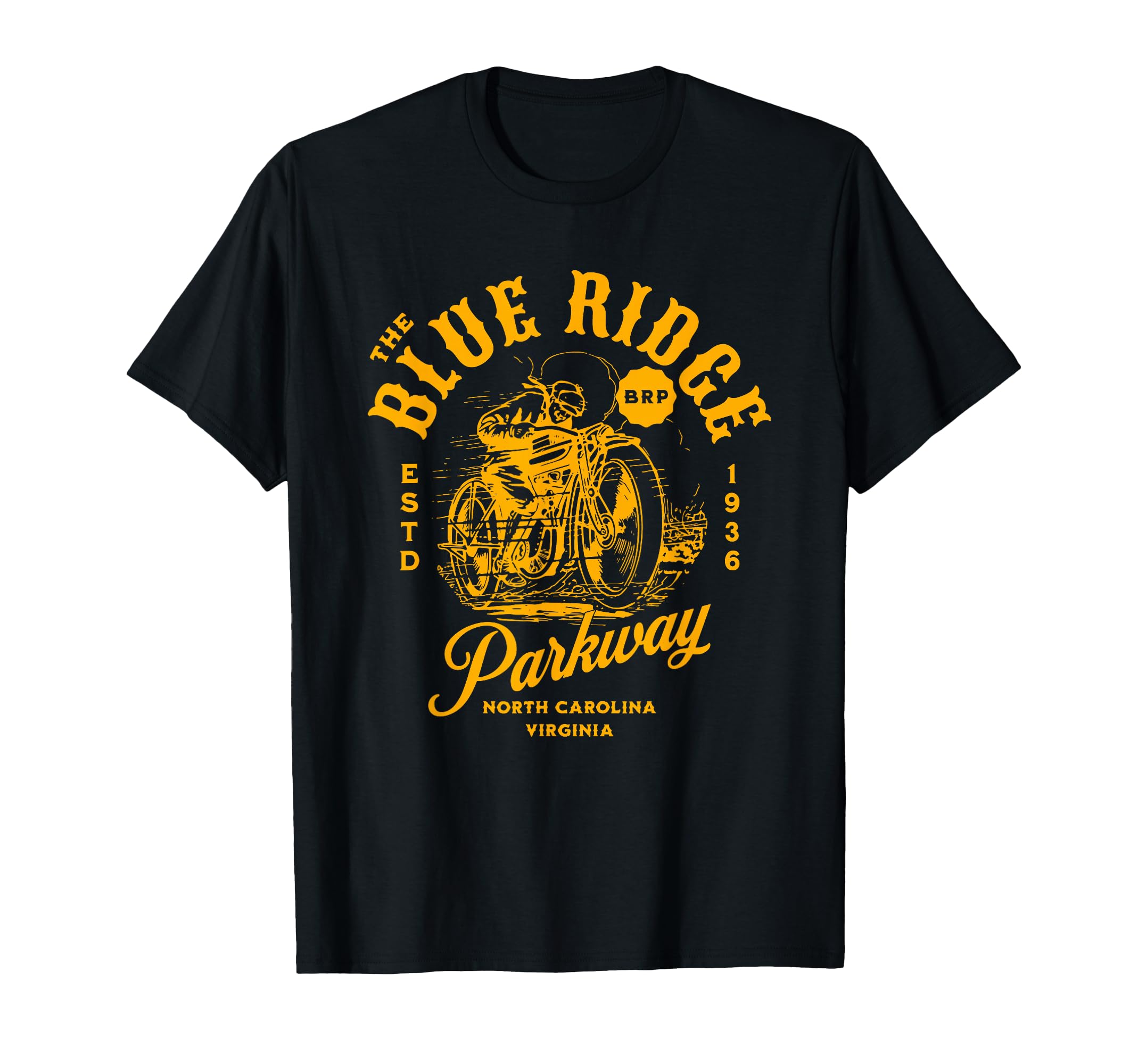 Blue Ridge Parkway Motorcycle T-Shirt - Custom Art Print Unisex - T-Shirt, Sweatshirt, Hoodie