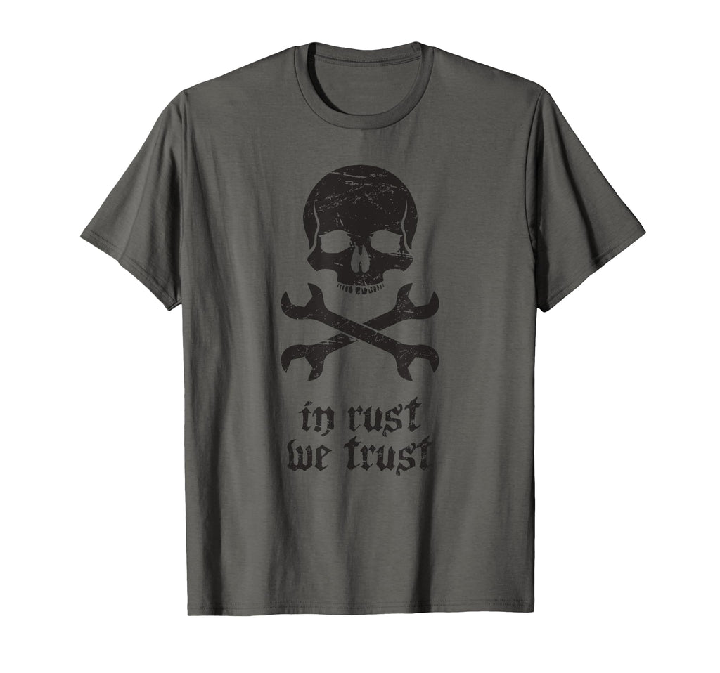Skull Rat Rod Custom Car Builder Mechanic T-Shirt - Graphic Print Men Women - T-Shirt, Sweatshirt, Hoodie