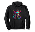 Streetwear Synthwave 80S 90S Skull Hoodie - Fun Novelty Design for Adults - T-Shirt, Sweatshirt, Hoodie