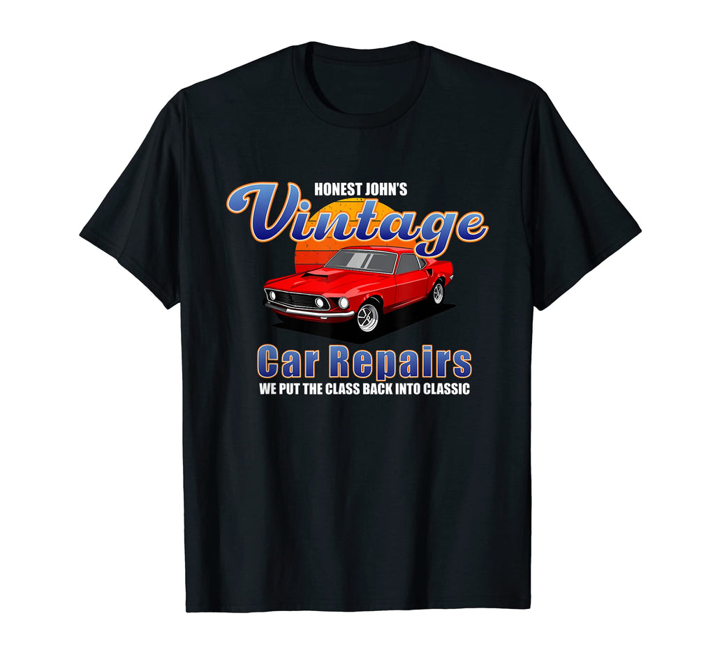 Honest Johns Car Repairs Car Muscle T-Shirt - Novelty Apparel for Adults - T-Shirt, Sweatshirt, Hoodie