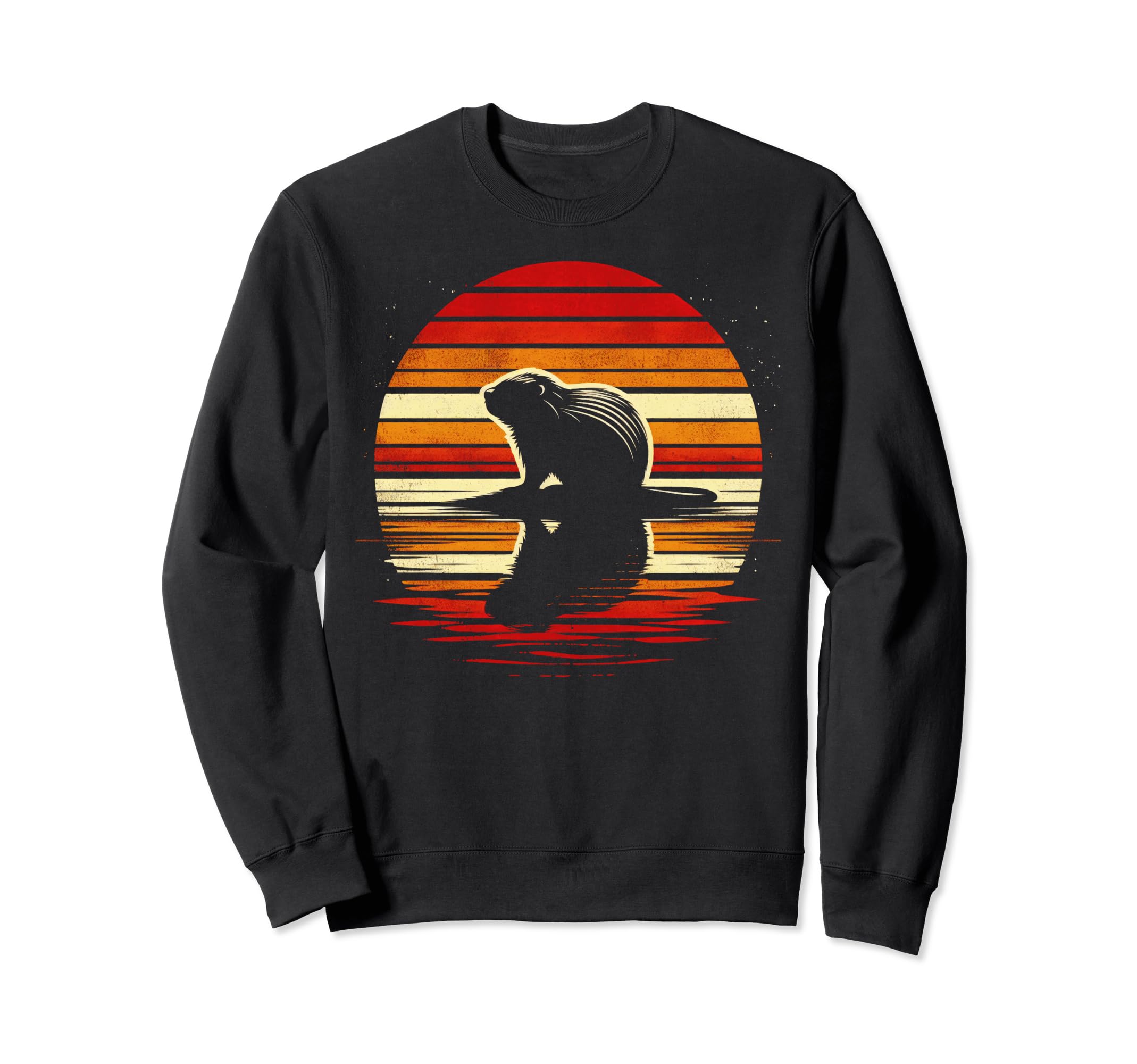 Beaver Sunset Safari 70S Sweatshirt - Novelty Apparel Men Women - T-Shirt, Sweatshirt, Hoodie