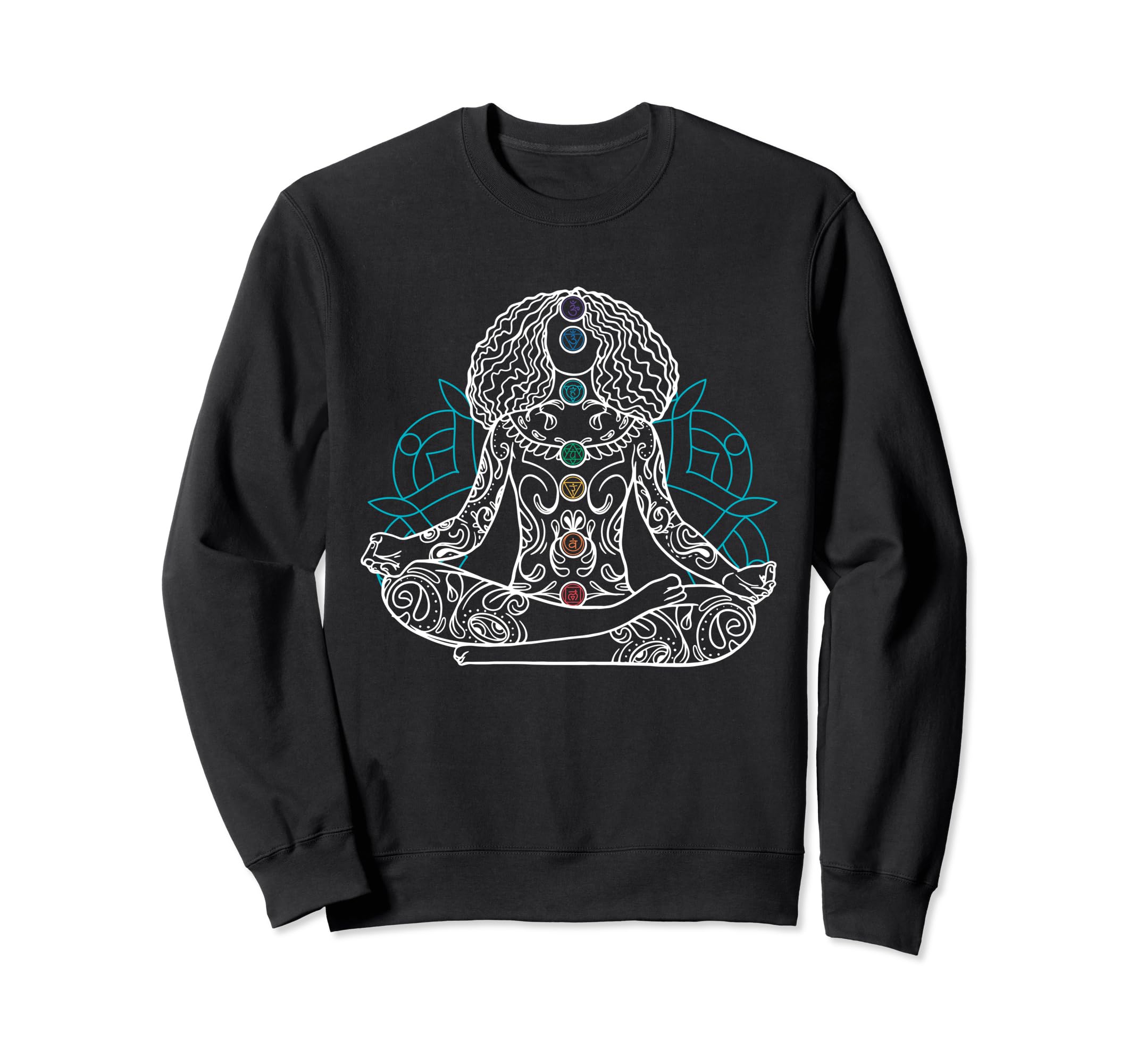 Yoga Chakra Spiritual Body System Sweatshirt - Unique Graphic Men Women - T-Shirt, Sweatshirt, Hoodie