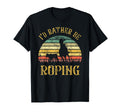 Team Roping Cowboy Cowgirl Roper T-Shirt - Minimalist Print for Adults - T-Shirt, Sweatshirt, Hoodie