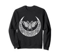 Crescent Moon Moth Goth Horror Sweatshirt - Minimalist Print Unisex - T-Shirt, Sweatshirt, Hoodie