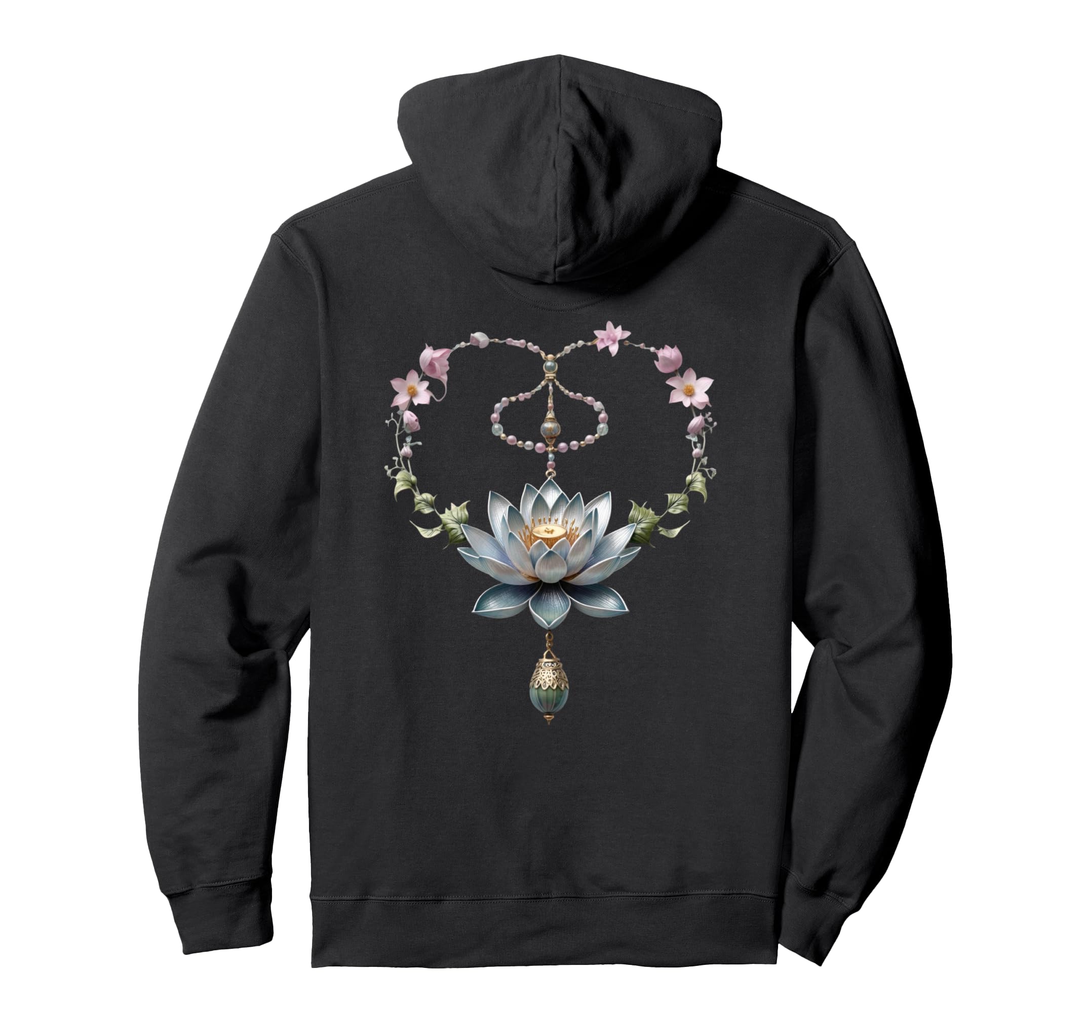 Lotus Flower Yoga Metaphysical Hoodie - Trendy Graphic Unisex - T-Shirt, Sweatshirt, Hoodie