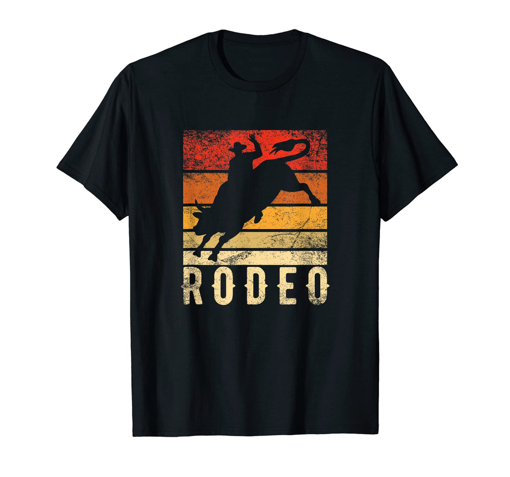 Rodeo Bull Rider Sunset Cowboys T-Shirt - Fun Novelty Design Men Women - T-Shirt, Sweatshirt, Hoodie