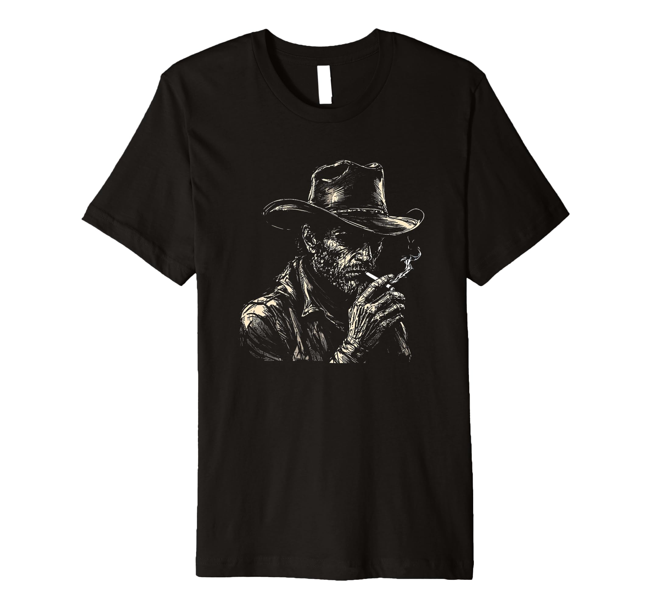 Rugged Wild West Cowboy T-Shirt - Fun Novelty Design Men Women - T-Shirt, Sweatshirt, Hoodie