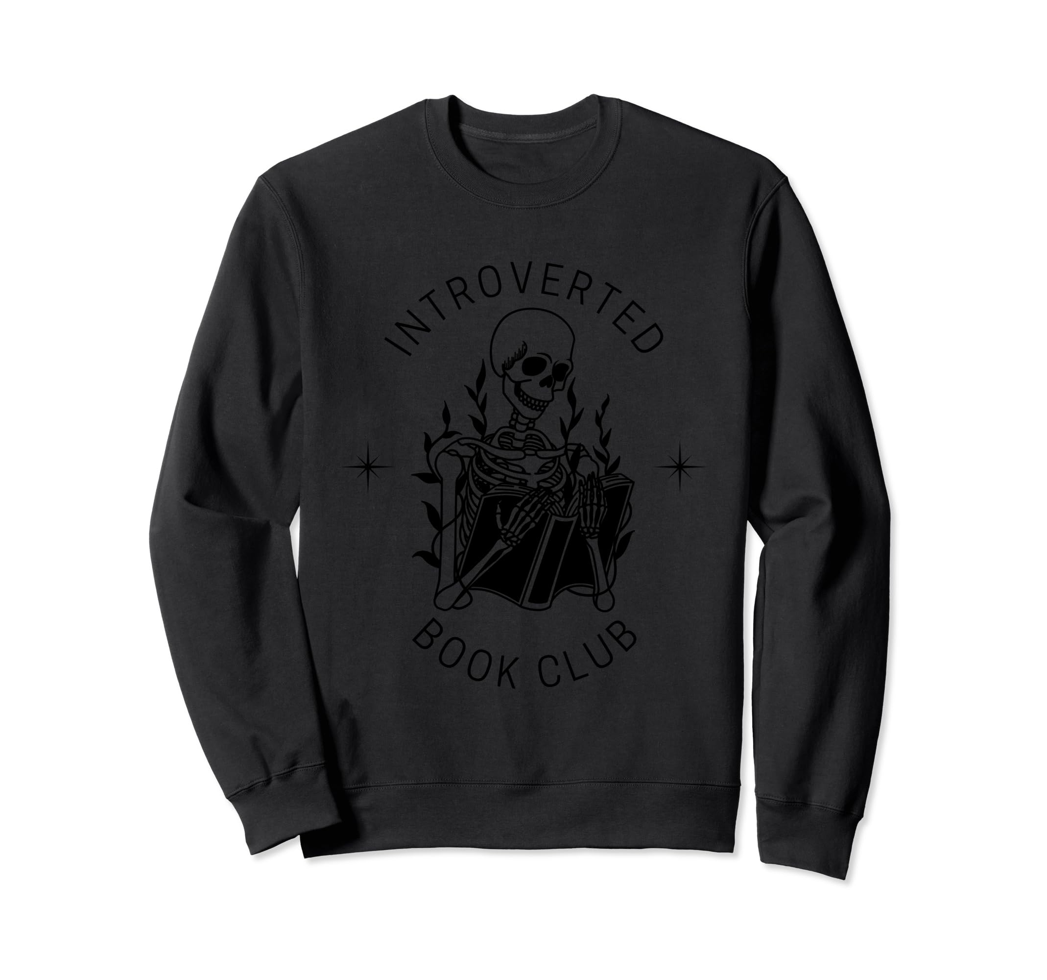 Introverted Book Club Social Club Sweatshirt - Graphic Print for Adults - T-Shirt, Sweatshirt, Hoodie