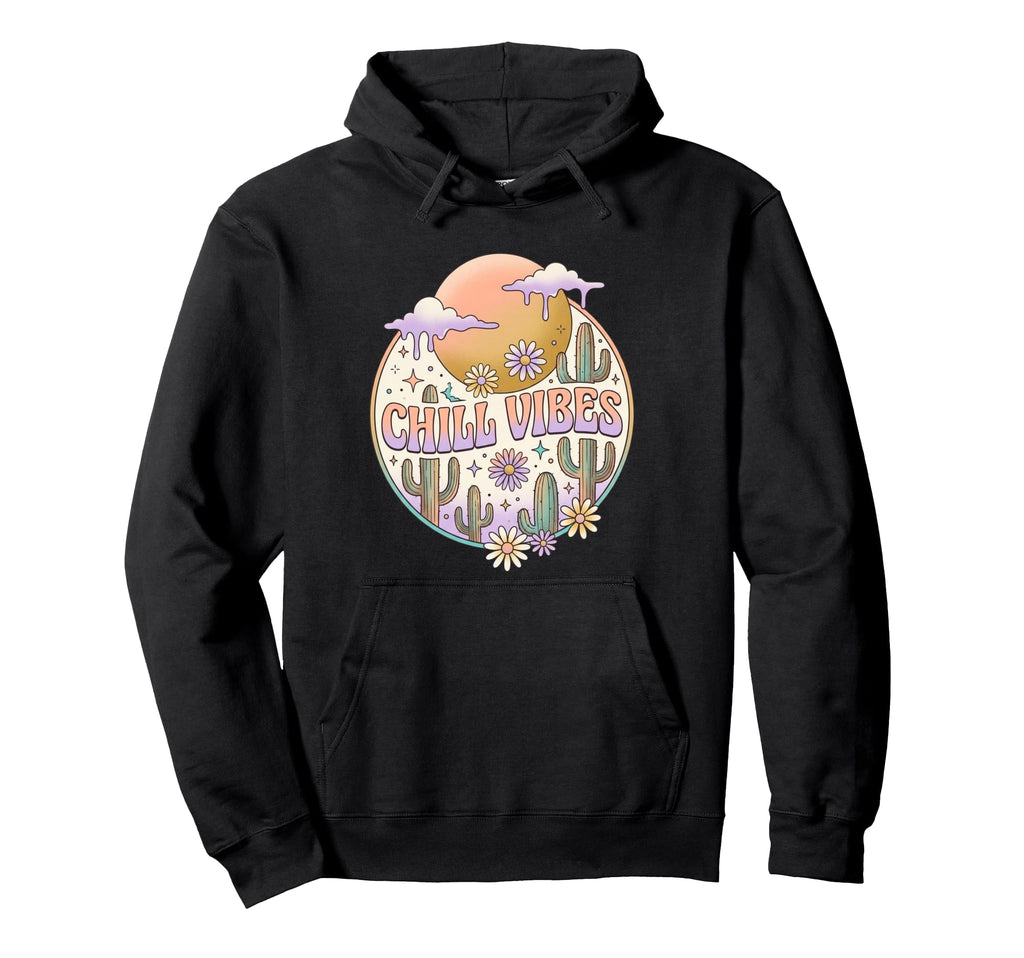 Chill Vibes Sun Dreamscape Vibes Hoodie - Aesthetic Graphic for Adults - T-Shirt, Sweatshirt, Hoodie