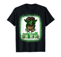Mental Health Warrior Afro Messy Bun T-Shirt - Casual Everyday Wear Unisex - T-Shirt, Sweatshirt, Hoodie