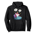 Unicorn Overthinking Funny Sleep Hoodie - Custom Art Print Men Women - T-Shirt, Sweatshirt, Hoodie