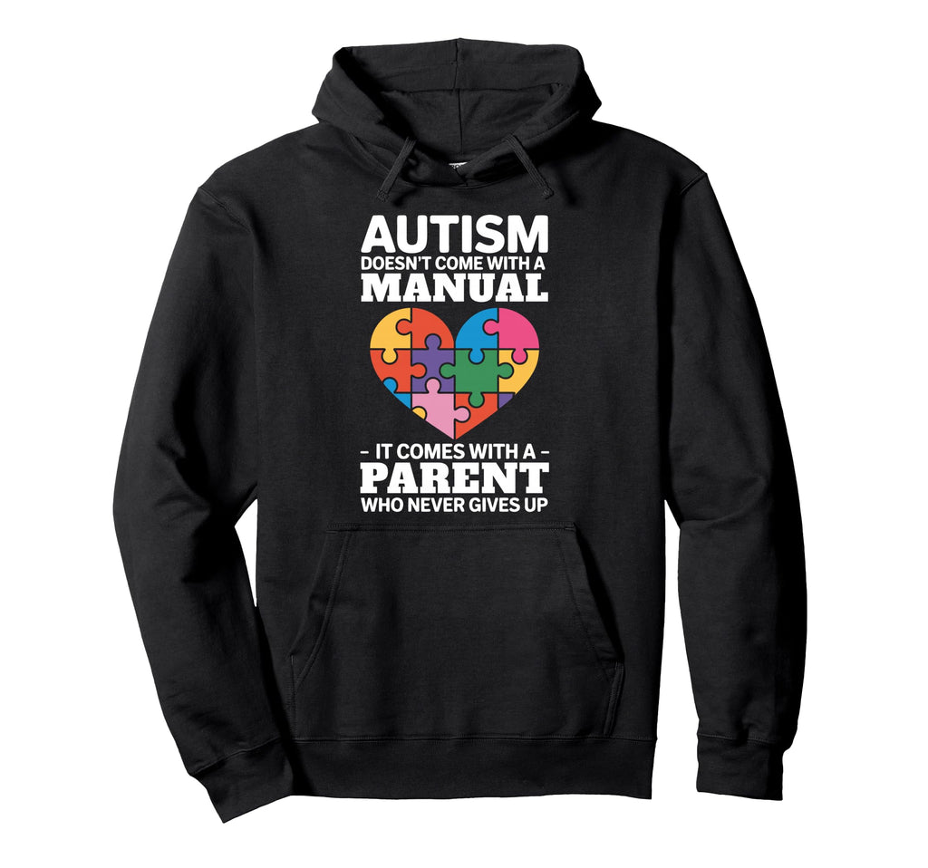 Autism Mom Dad Autistic Child Family Hoodie - Graphic Print for Adults - T-Shirt, Sweatshirt, Hoodie