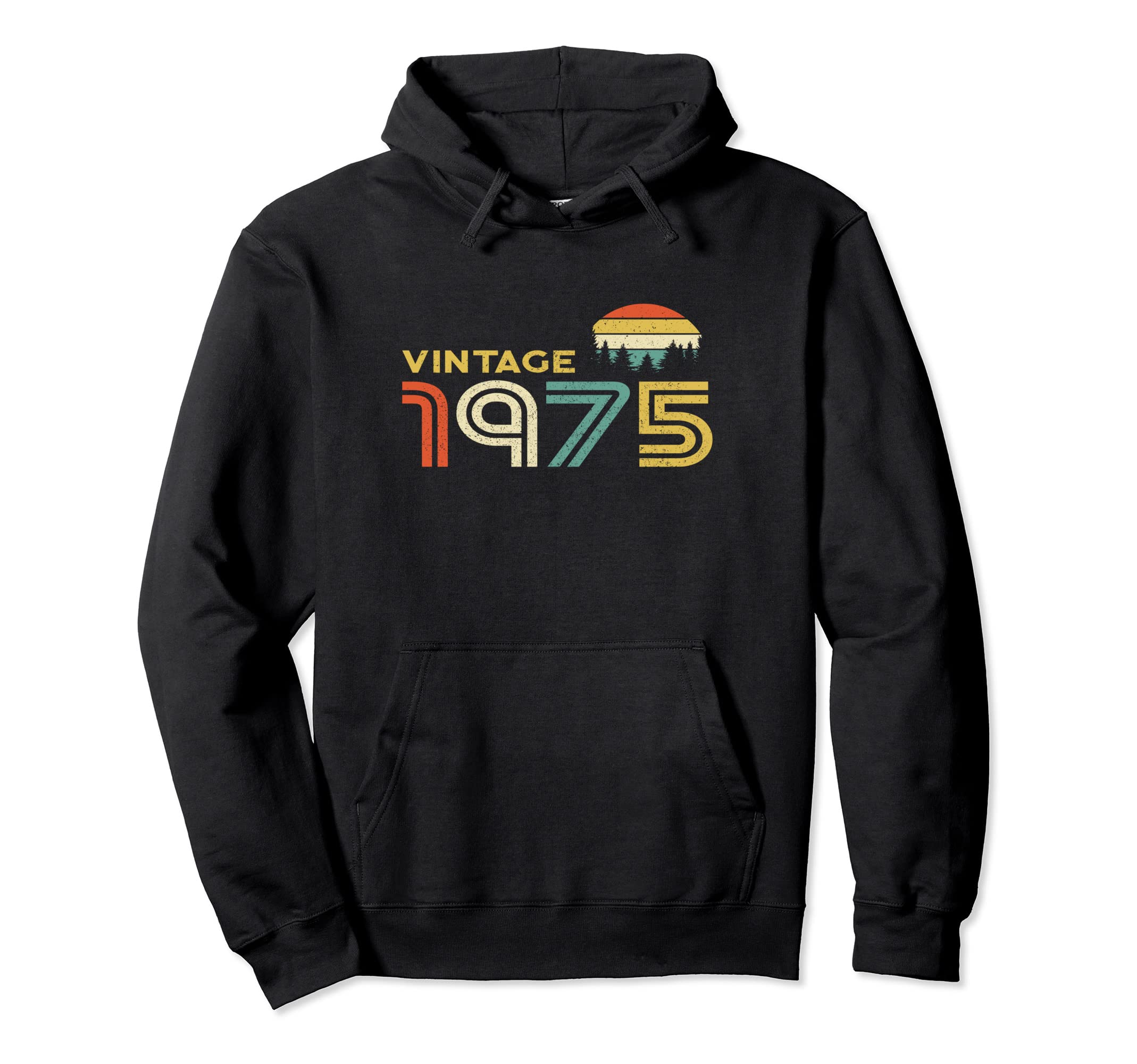 Born 1975 47Th Birthday Sunset Womens Hoodie - Unique Graphic Unisex - T-Shirt, Sweatshirt, Hoodie