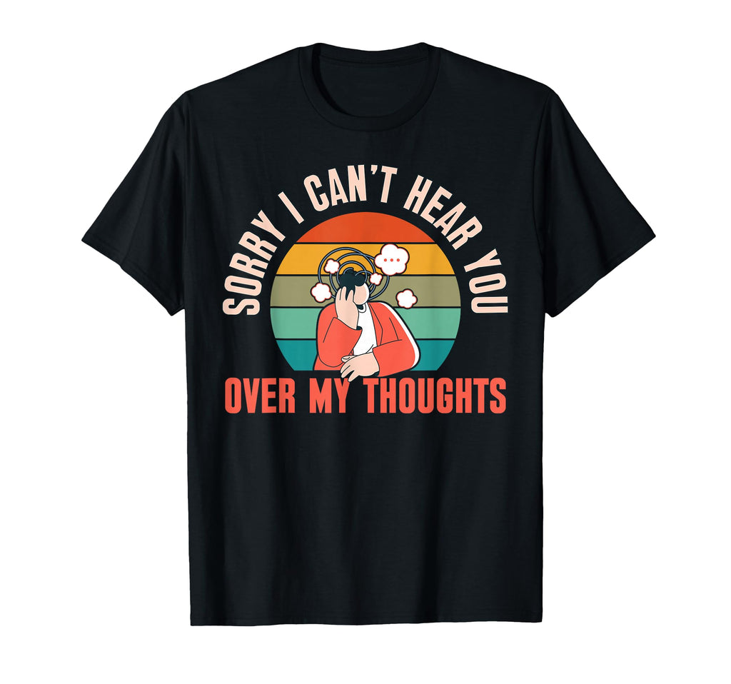 Overthinking Over My Thoughts Ideal T-Shirt - Minimalist Print Men Women - T-Shirt, Sweatshirt, Hoodie