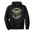 Death Mashine Biker Chopper Motorcycle Hoodie - Custom Art Print Men Women - T-Shirt, Sweatshirt, Hoodie