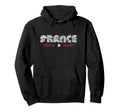 France 70S 80S Type Flag Hoodie - Novelty Apparel Men Women - T-Shirt, Sweatshirt, Hoodie