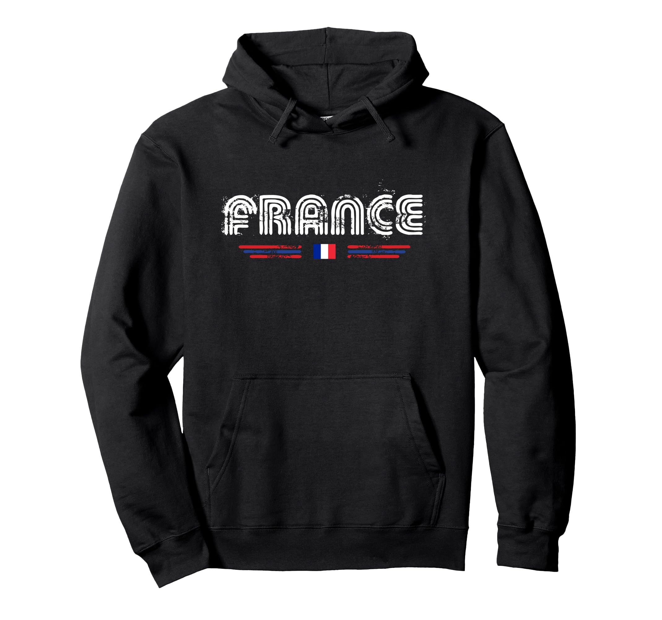 France 70S 80S Type Flag Hoodie - Novelty Apparel Men Women - T-Shirt, Sweatshirt, Hoodie