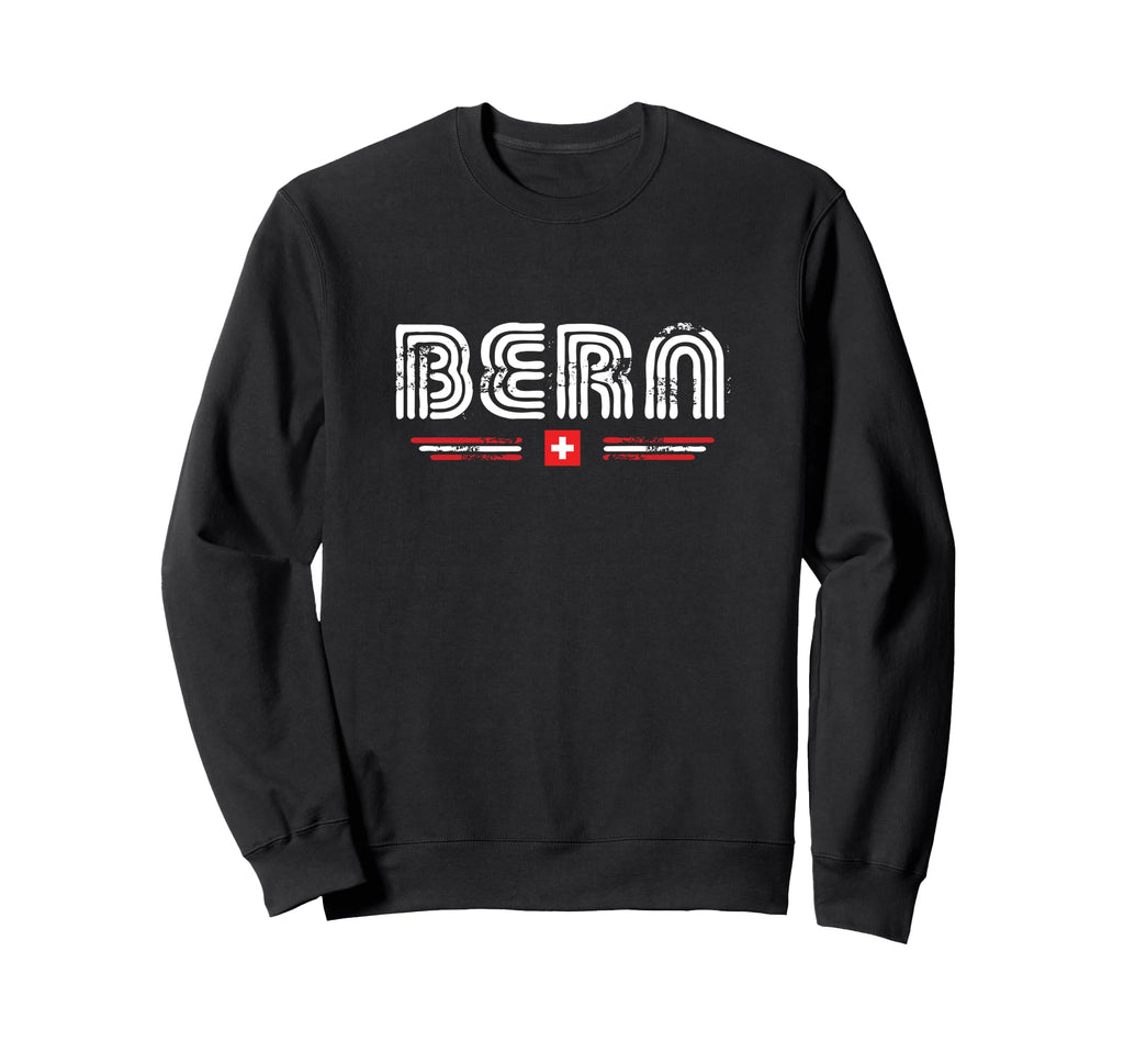 Bern Switzerland 70S 80S Type Sweatshirt - Minimalist Print Men Women - T-Shirt, Sweatshirt, Hoodie