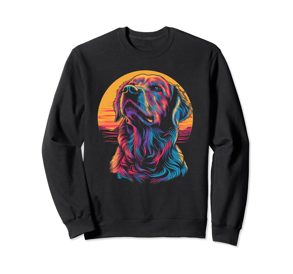 Dog Golden Retriever Sweatshirt - Casual Everyday Wear for Adults - T-Shirt, Sweatshirt, Hoodie
