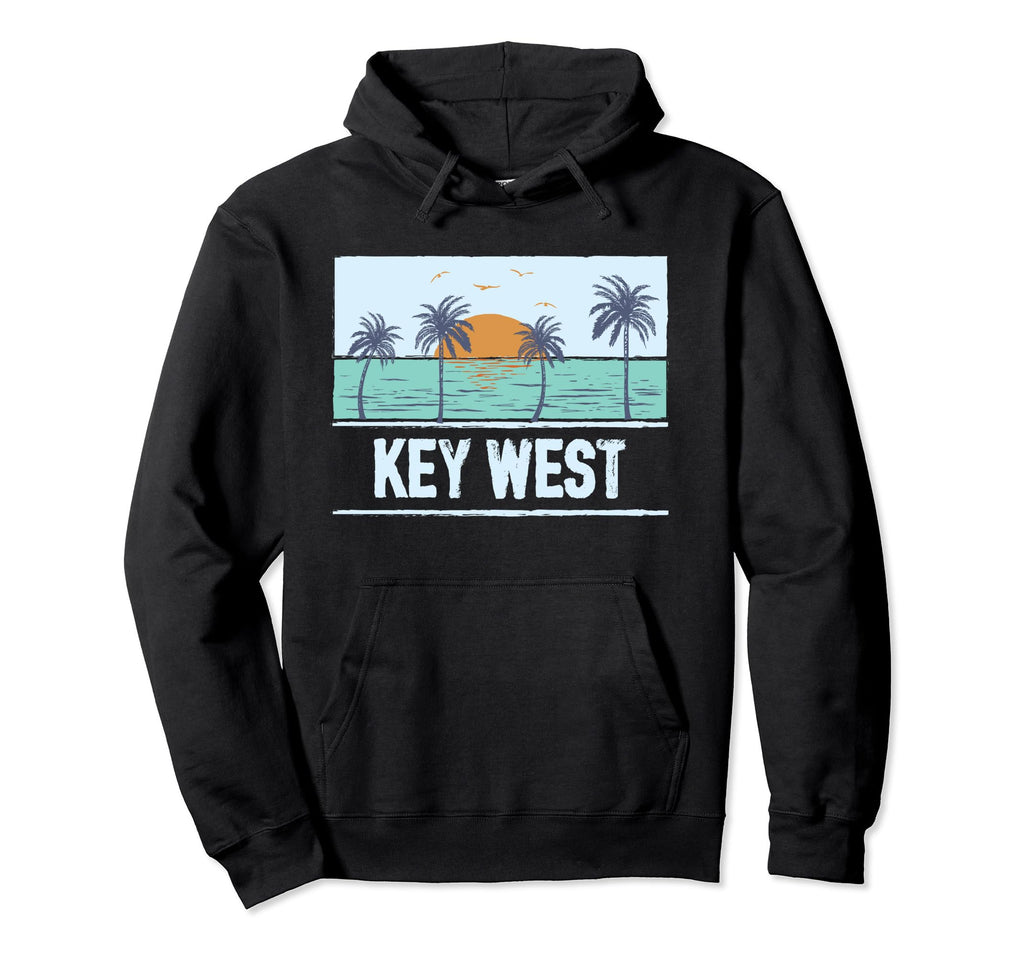 Key West Florida Tropical Sunset Beach Hoodie - Custom Art Print Men Women - T-Shirt, Sweatshirt, Hoodie