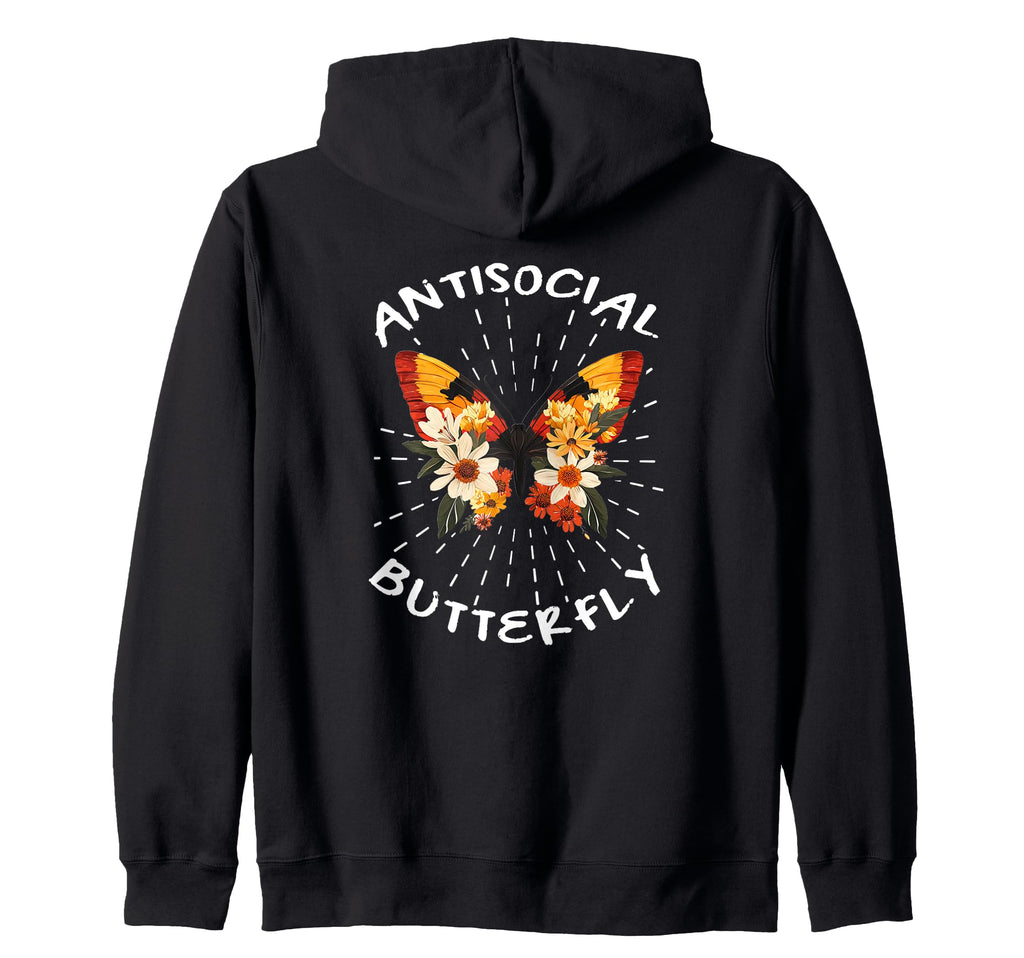 Antisocial Butterfly Gift T-Shirt - Novelty Apparel for Adults - T-Shirt, Sweatshirt, Hoodie