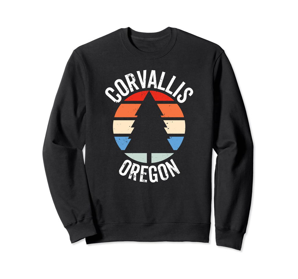 Corvallis Oregon Or 80S 70S Sweatshirt - Minimalist Print Men Women - T-Shirt, Sweatshirt, Hoodie