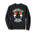 Corvallis Oregon Or 80S 70S Sweatshirt - Minimalist Print Men Women - T-Shirt, Sweatshirt, Hoodie