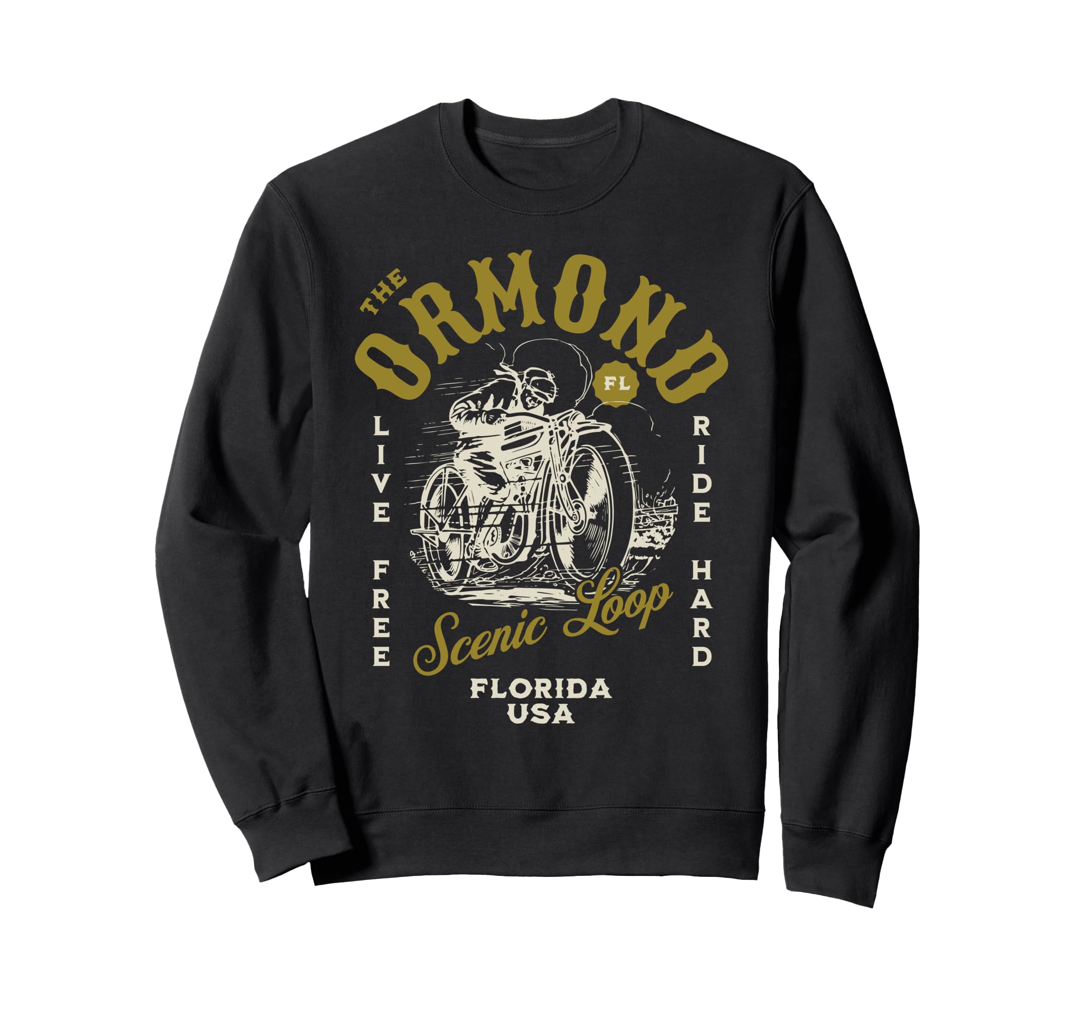 Ormond Scenic Loop Florida Sweatshirt - Casual Everyday Wear for Adults - T-Shirt, Sweatshirt, Hoodie