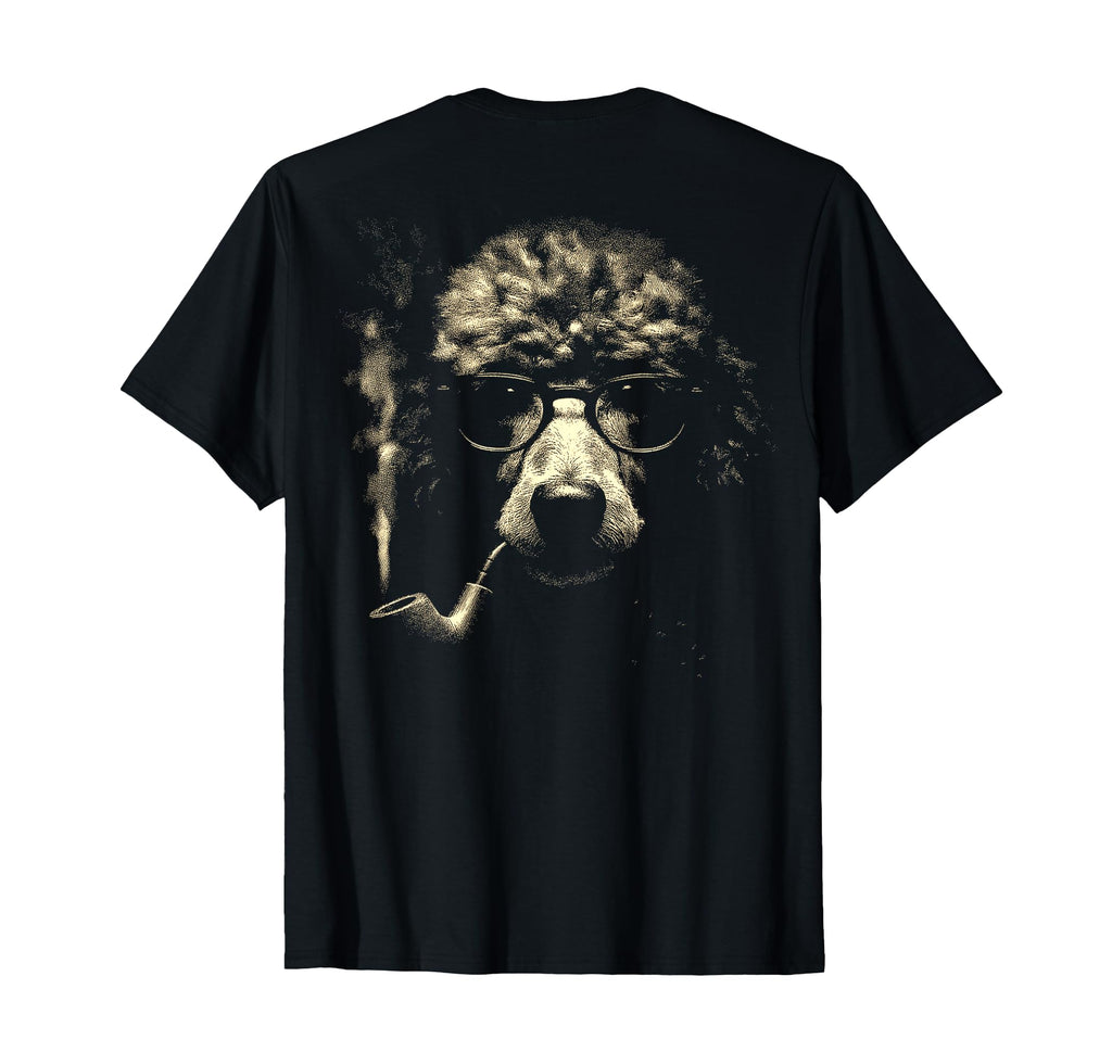 Poodle Glasses Smoking Pipe Grunge T-Shirt - Trendy Graphic for Adults - T-Shirt, Sweatshirt, Hoodie