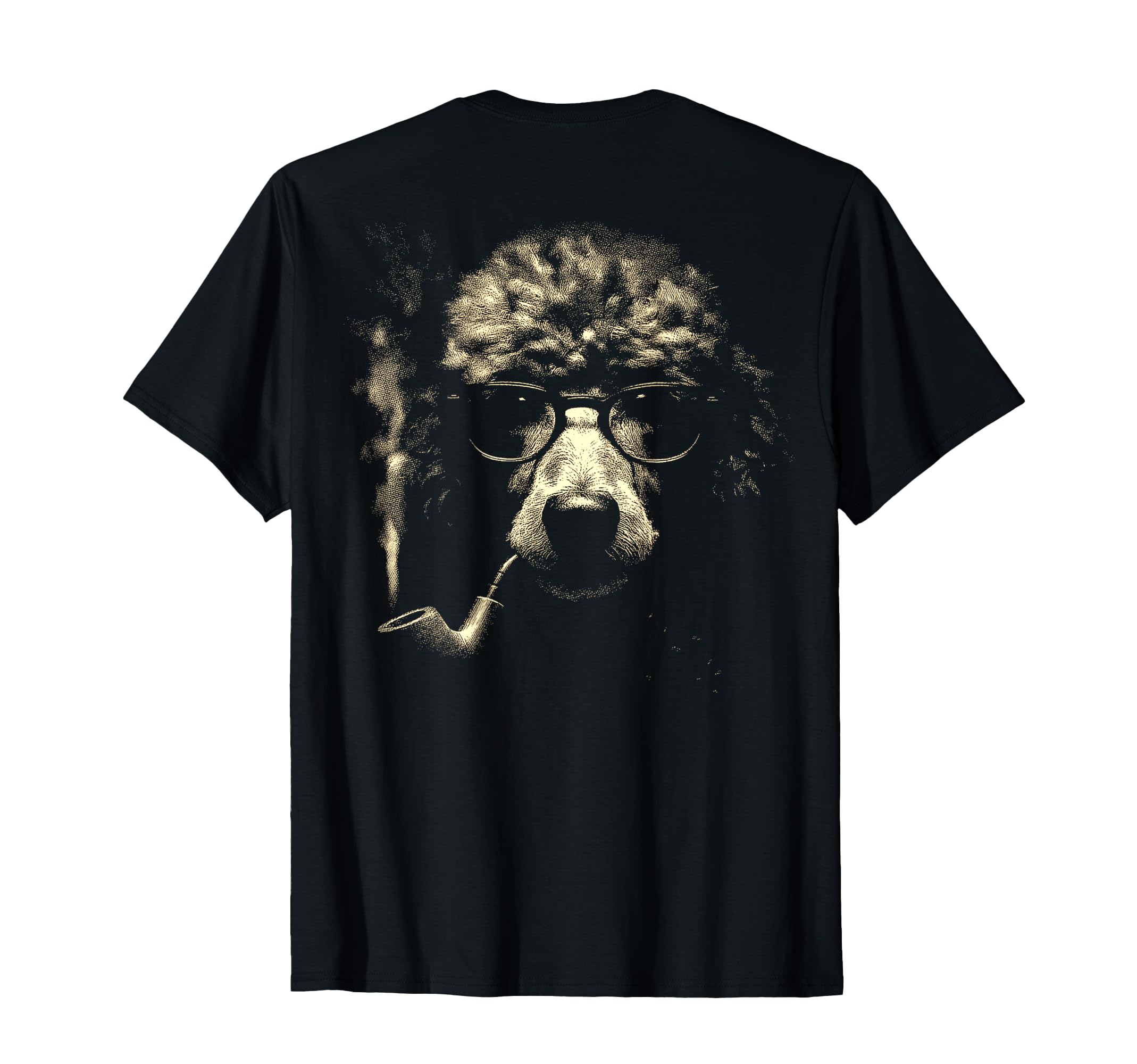 Poodle Glasses Smoking Pipe Grunge T-Shirt - Trendy Graphic for Adults - T-Shirt, Sweatshirt, Hoodie