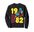 1982 Roller Rink 80S Night Sweatshirt - Casual Everyday Wear for Adults - T-Shirt, Sweatshirt, Hoodie