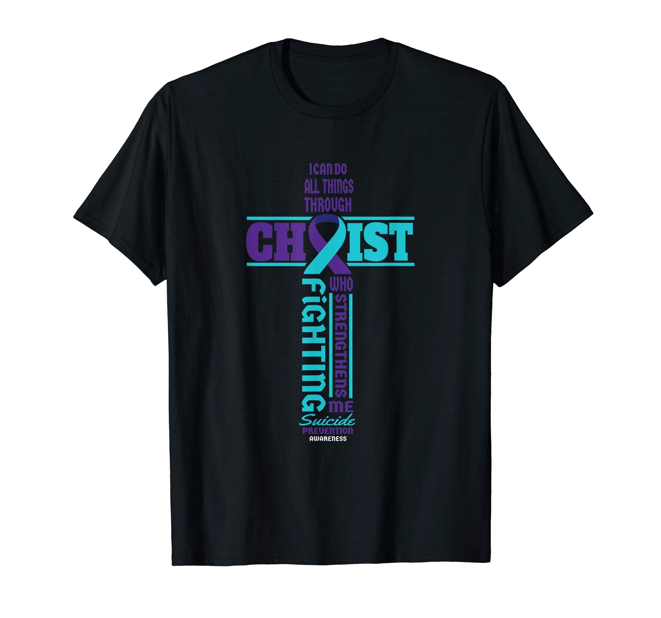 Christ Cross Suicide Awareness Mental T-Shirt - Streetwear Style Unisex - T-Shirt, Sweatshirt, Hoodie