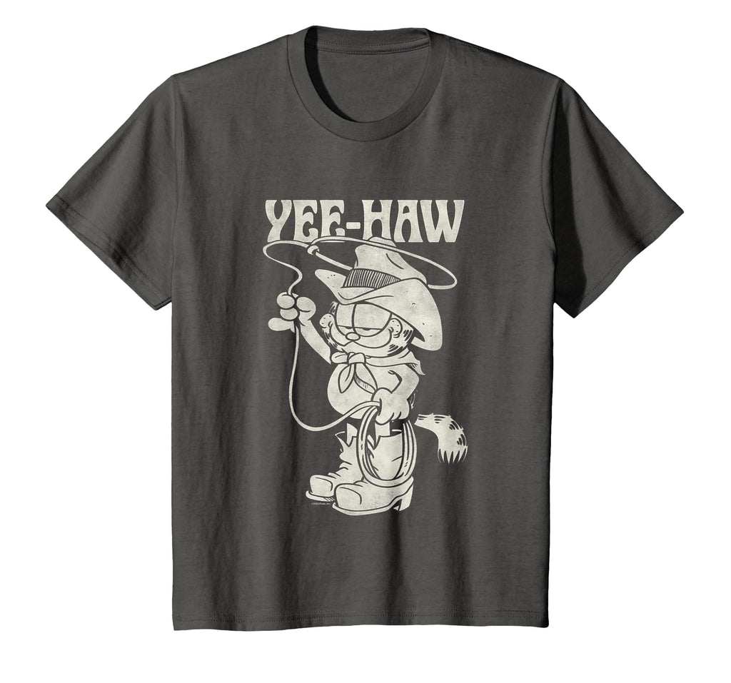 Garfield Cowboy Yee Haw Big Chest Portrait T-Shirt - Trendy Graphic Unisex - T-Shirt, Sweatshirt, Hoodie