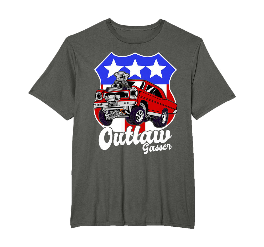 Outlaw Gasser Class Drag Racing Race Car T-Shirt - Trendy Graphic Unisex - T-Shirt, Sweatshirt, Hoodie