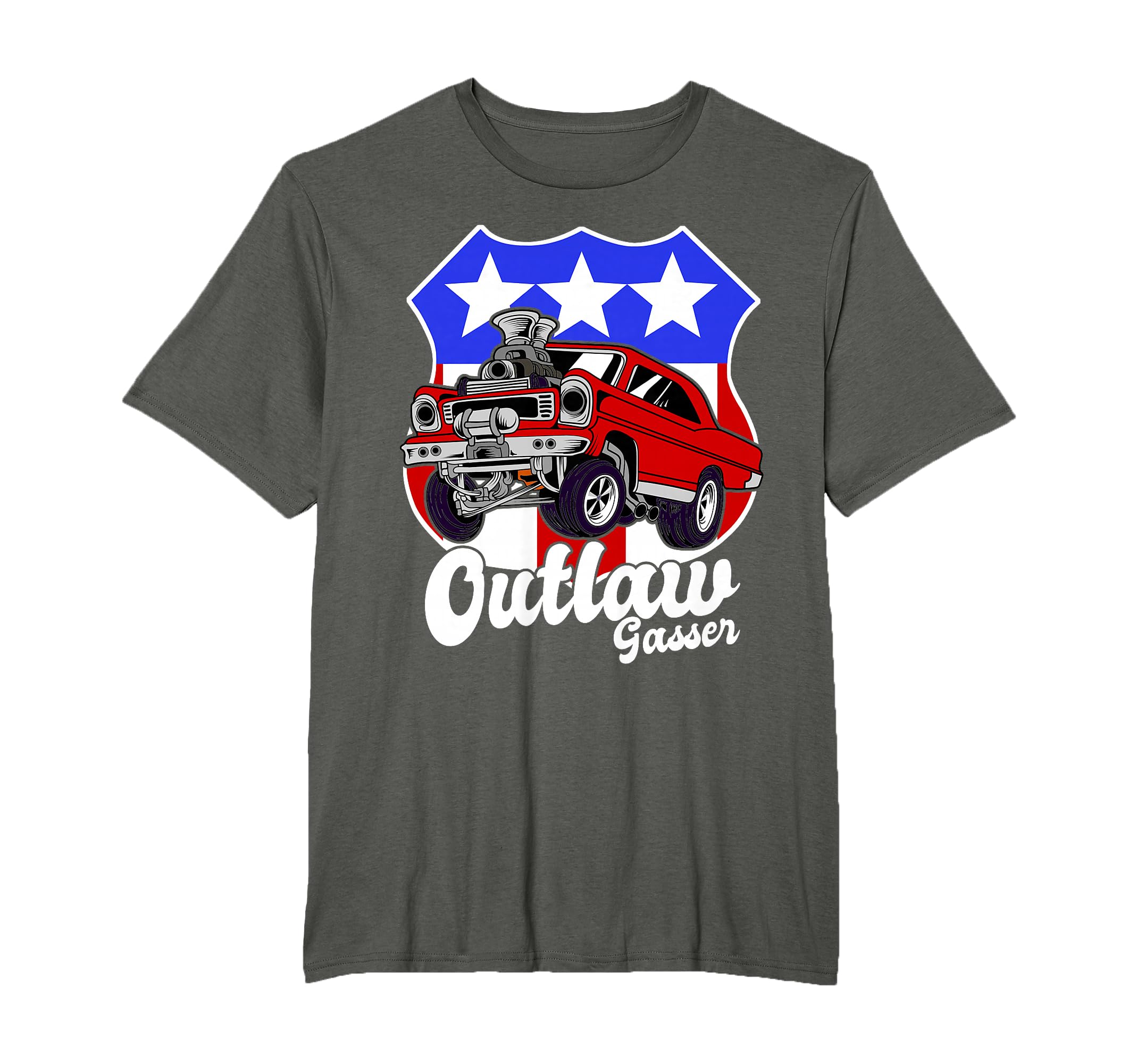 Outlaw Gasser Class Drag Racing Race Car T-Shirt - Trendy Graphic Unisex - T-Shirt, Sweatshirt, Hoodie
