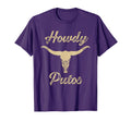 Howdy Putos Bull Skull Country Cowboy T-Shirt - Graphic Print for Adults - T-Shirt, Sweatshirt, Hoodie