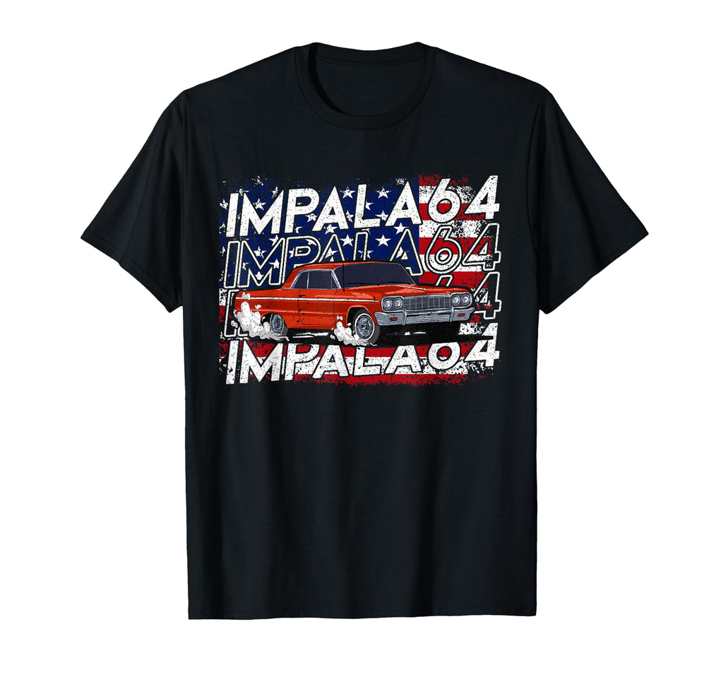 1964 64 Impala Old School Muscle Car Hot T-Shirt - Streetwear Style Unisex - T-Shirt, Sweatshirt, Hoodie