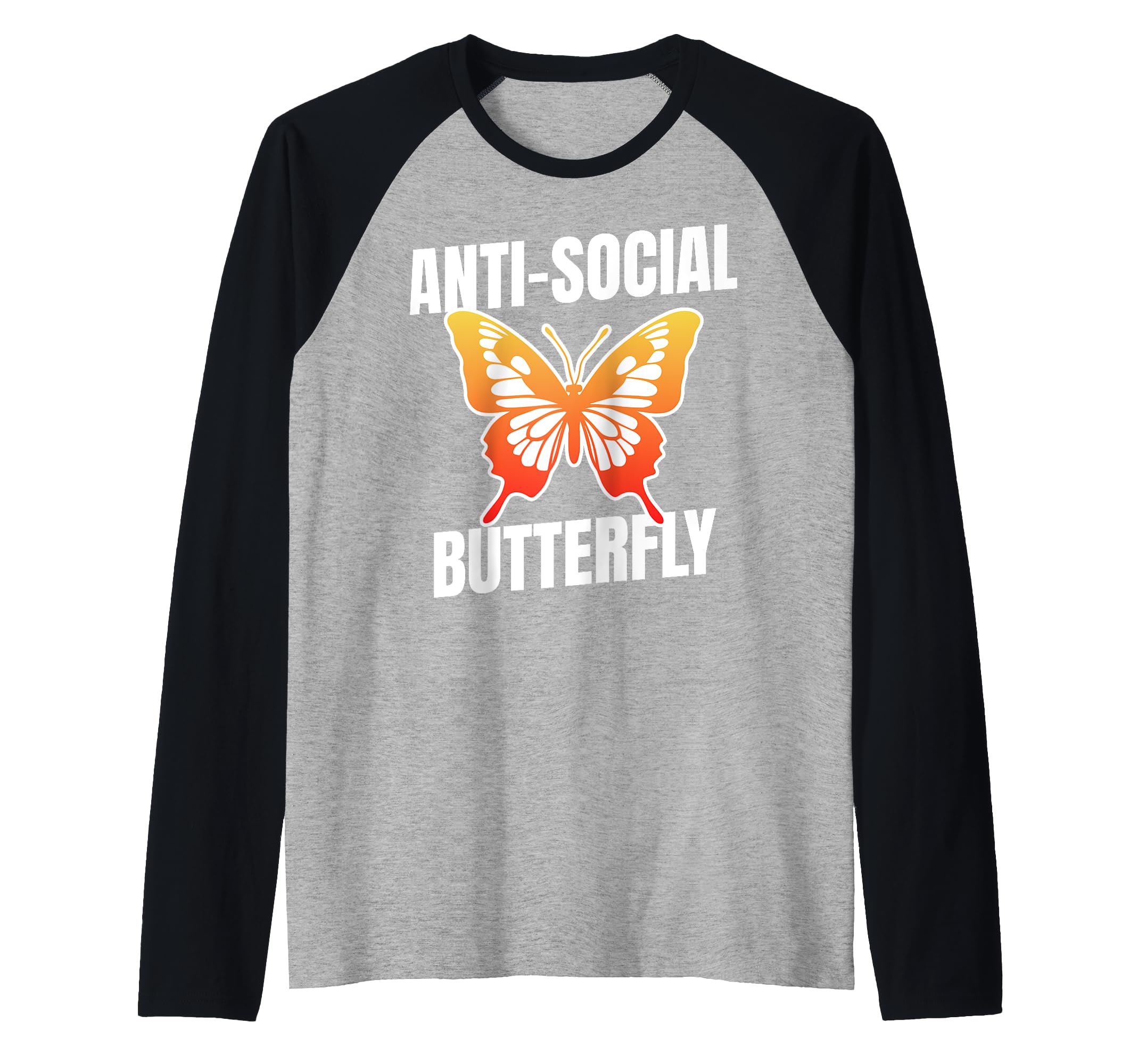 Anti Social Butterfly Funny Awkward Hoodie - Trendy Graphic for Adults - T-Shirt, Sweatshirt, Hoodie