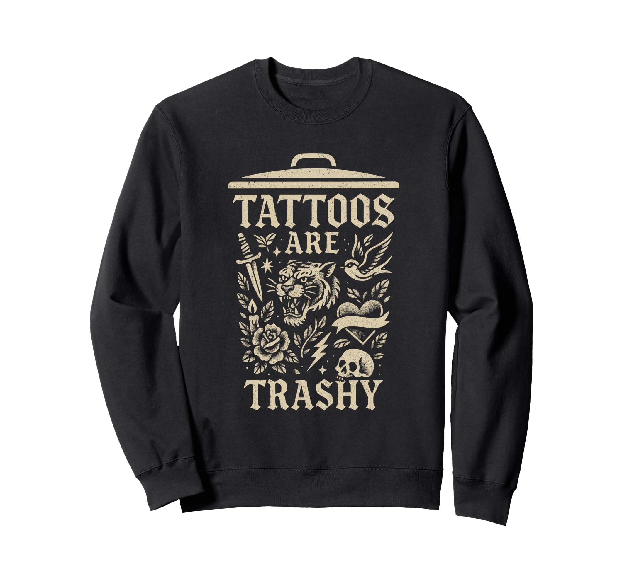 Tattoo Artist Tattoo Flash Art Sweatshirt - Graphic Print for Adults - T-Shirt, Sweatshirt, Hoodie