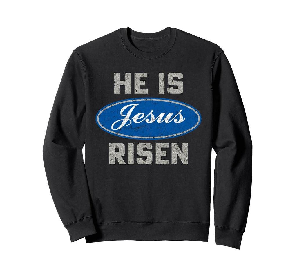 Jesus He Is Risen Pony Car Logo Sweatshirt - Fun Novelty Design for Adults - T-Shirt, Sweatshirt, Hoodie
