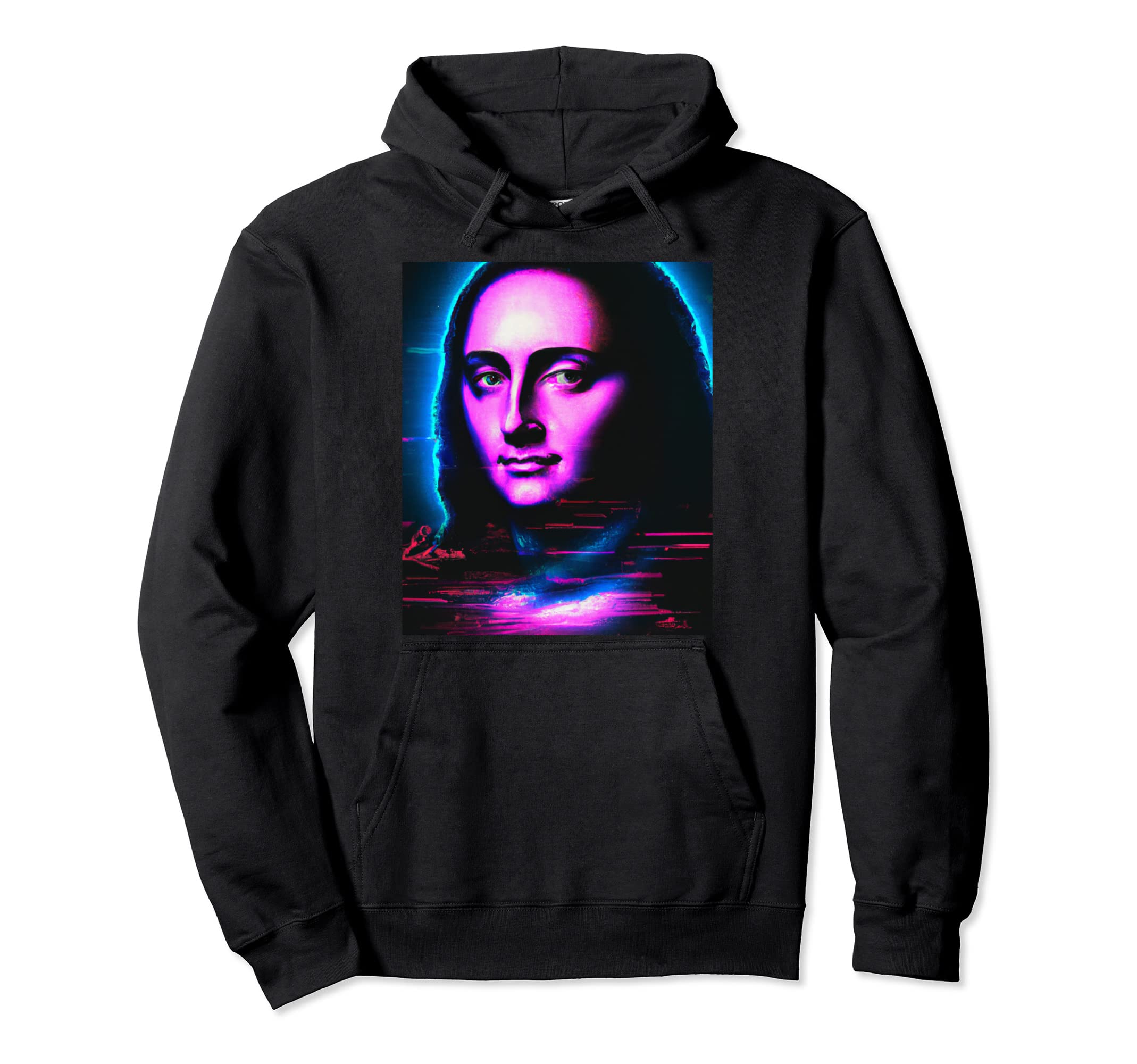 Vaporwave Aesthetic Portrait Hoodie - Graphic Print Men Women - T-Shirt, Sweatshirt, Hoodie
