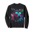 Vaporwave Synthwave Moose Sweatshirt - Fun Novelty Design for Adults - T-Shirt, Sweatshirt, Hoodie
