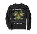 Introverted But Willing To Discuss Sweatshirt - Aesthetic Graphic Unisex - T-Shirt, Sweatshirt, Hoodie