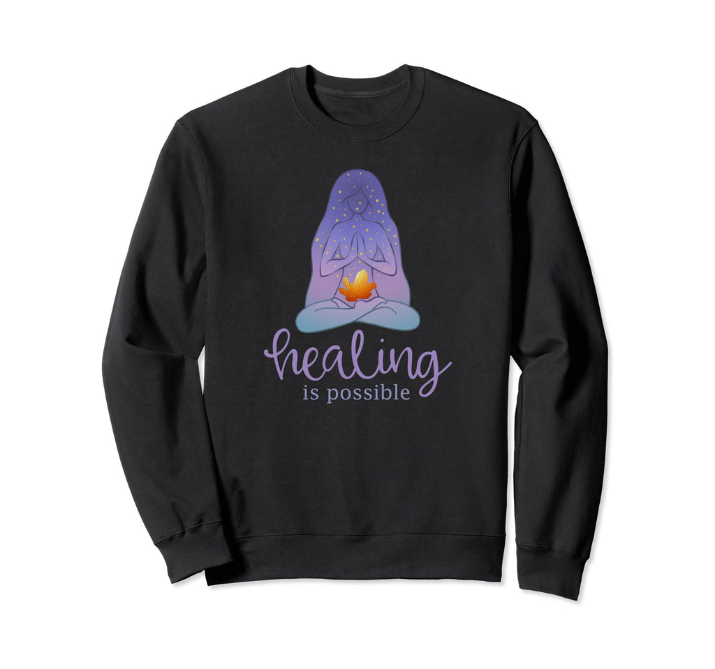 Spiritual Healing Crystals Sweatshirt - Novelty Apparel for Adults - T-Shirt, Sweatshirt, Hoodie