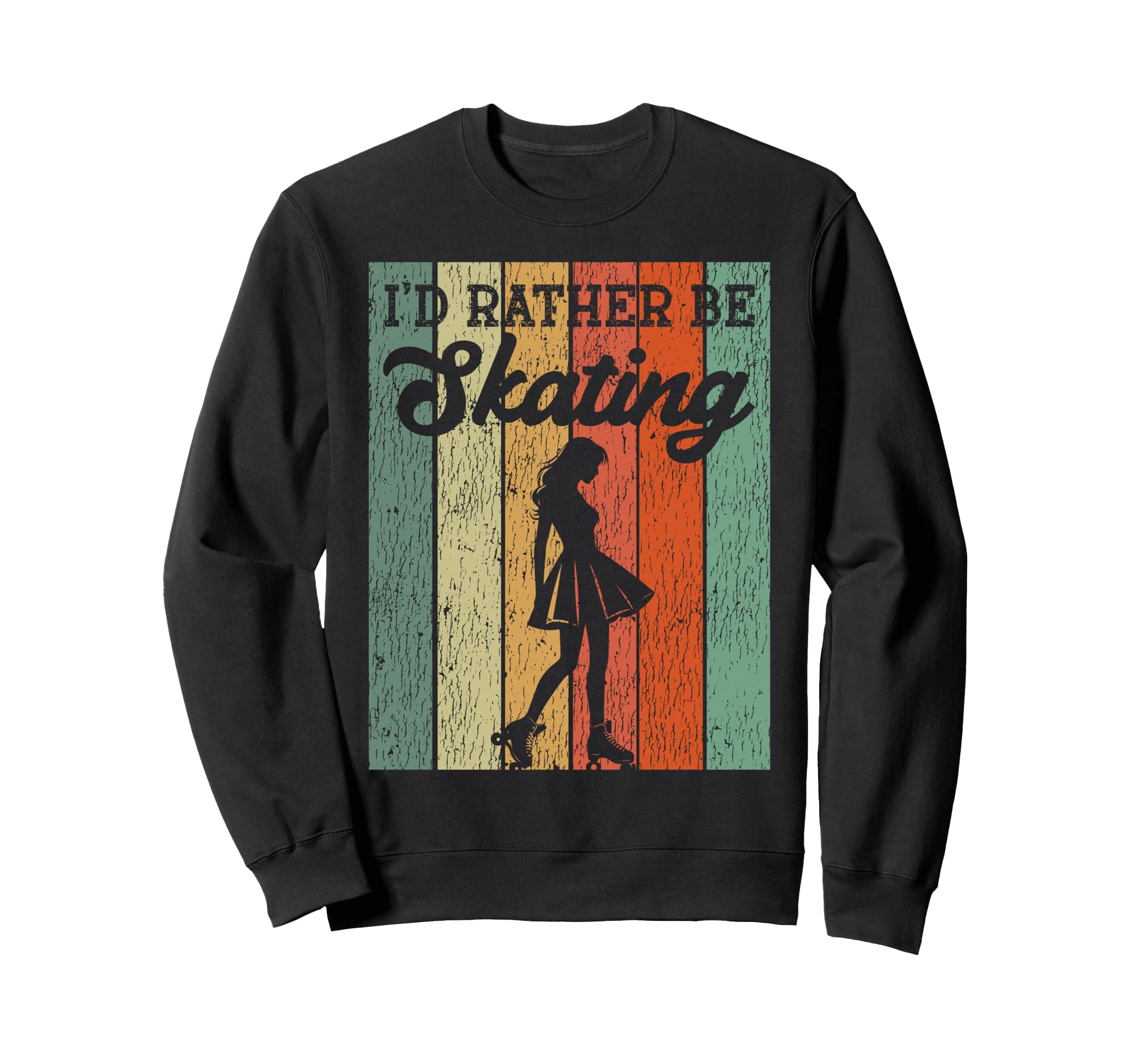 Roller Skating Skate 1970S Id Sweatshirt - Casual Everyday Wear Unisex - T-Shirt, Sweatshirt, Hoodie