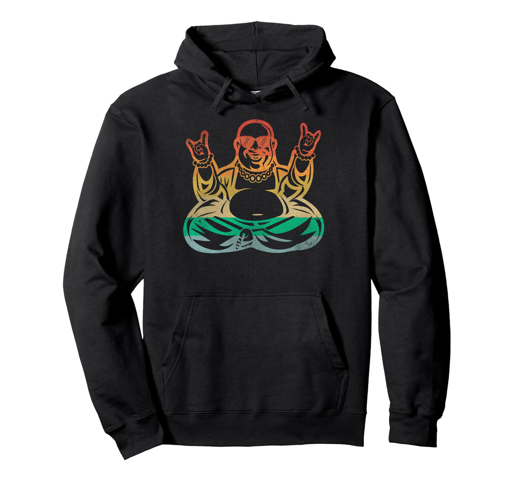 Buddha Yoga Lotus Pose Mandala Hoodie - Novelty Apparel for Adults - T-Shirt, Sweatshirt, Hoodie