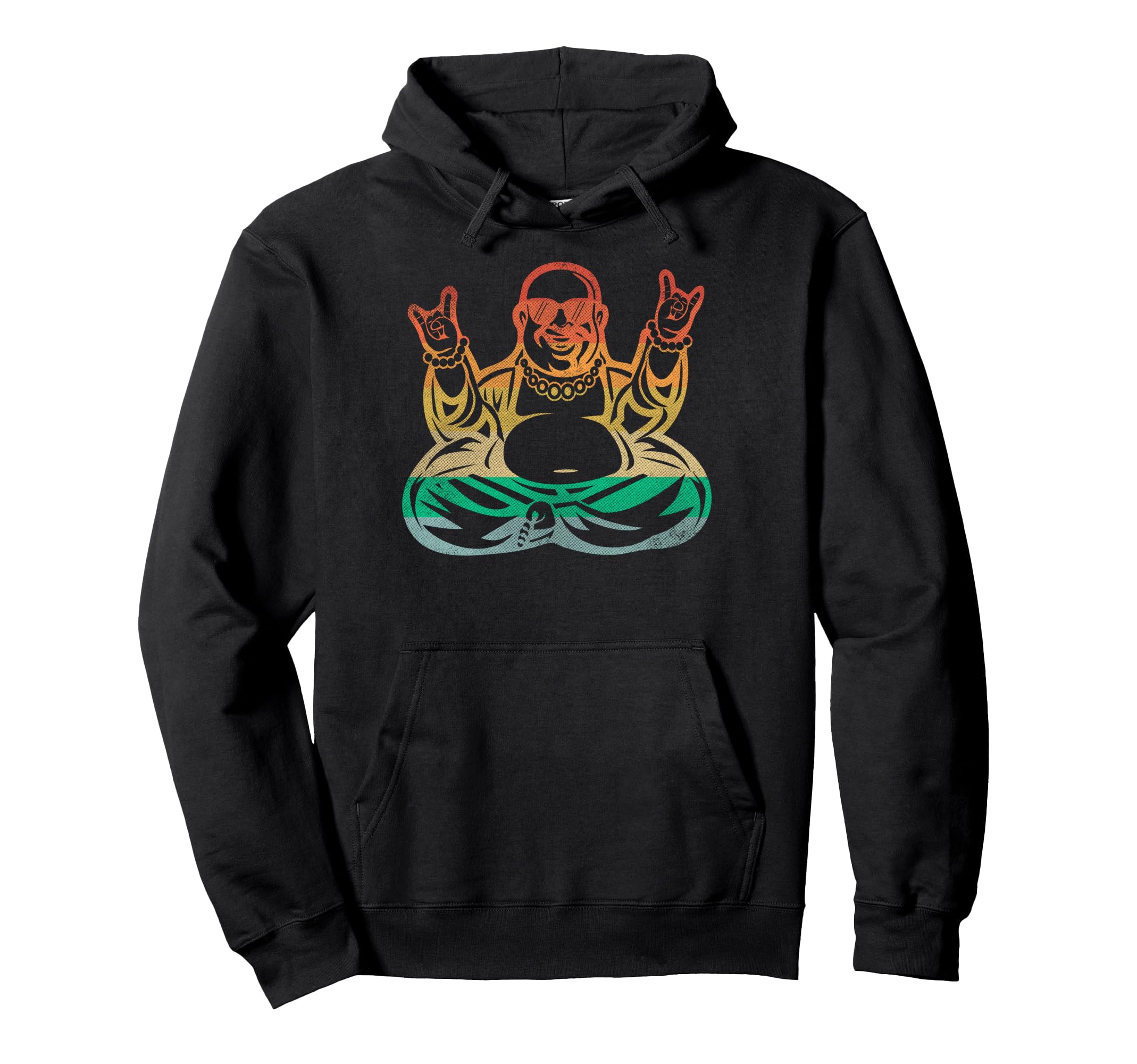 Buddha Yoga Lotus Pose Mandala Hoodie - Novelty Apparel for Adults - T-Shirt, Sweatshirt, Hoodie