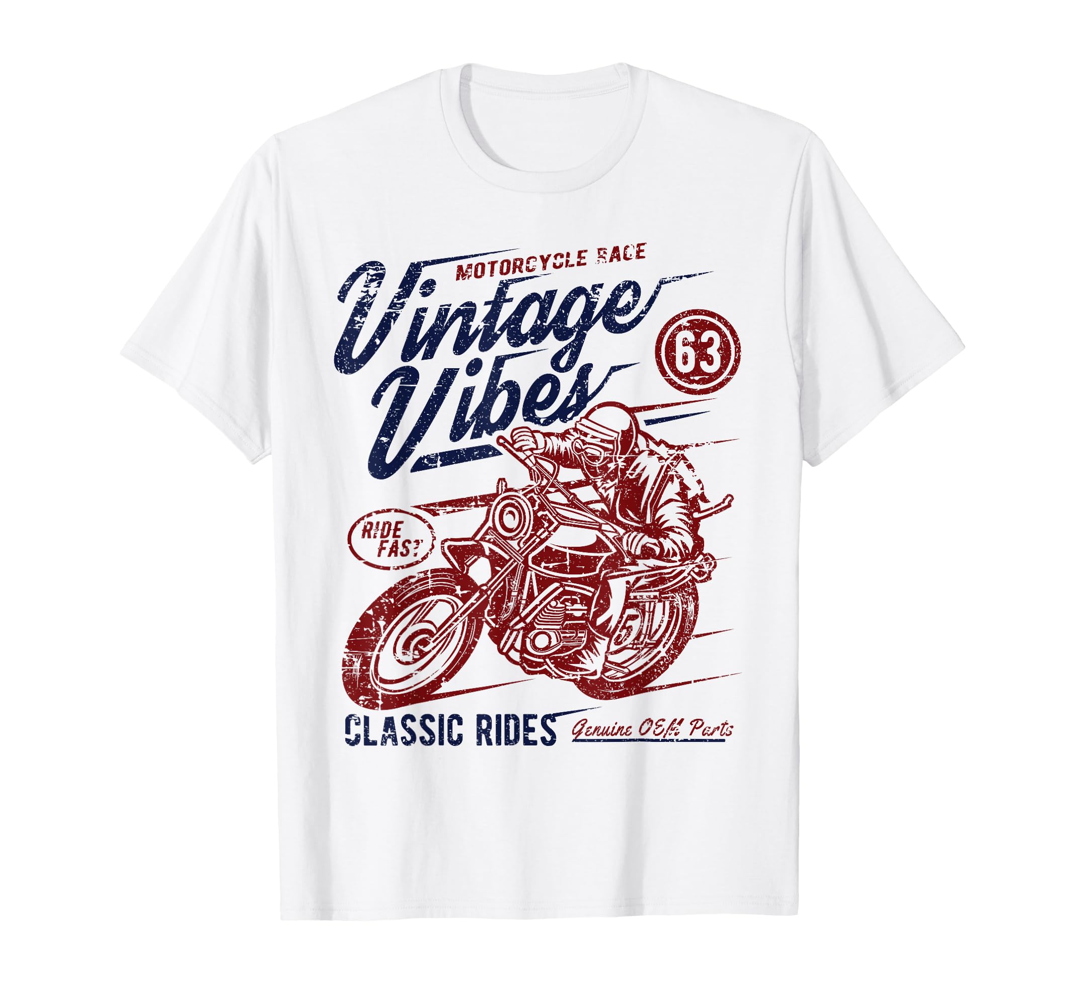 Vibes Rides Motorcycle Race T-Shirt - Trendy Graphic for Adults - T-Shirt, Sweatshirt, Hoodie